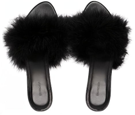 (Women) Balenciaga Boudoir 70mm Sandals 'Black Feathers' 787447W0WMQ1000 Shop (Women) Balenciaga Boudoir 70mm Sandals 'Black Feathers' 787447W0WMQ1000