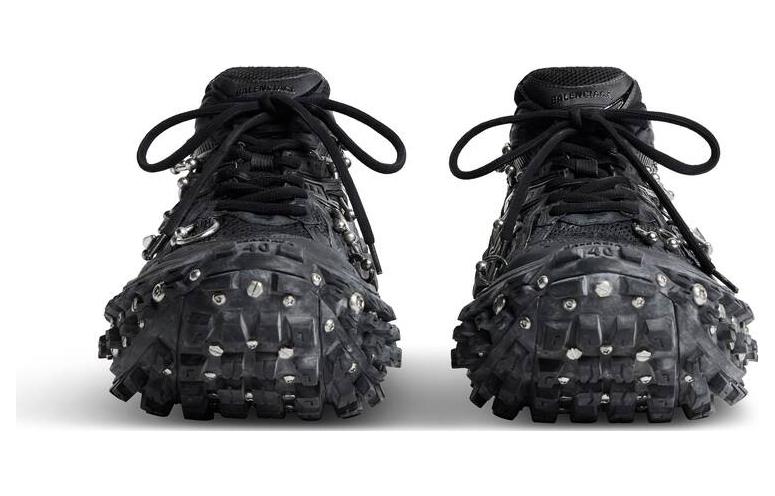(W) Balenciaga Bouncer Screw Sneakers With Piercings Black 圖 4