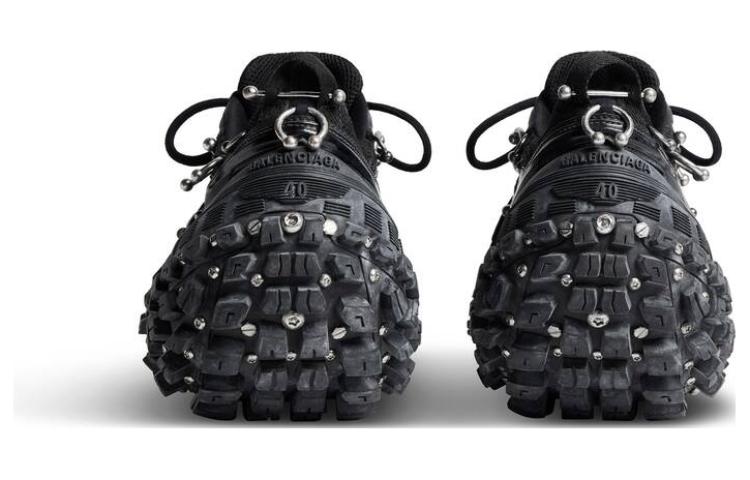 (W) Balenciaga Bouncer Screw Sneakers With Piercings Black 圖 5