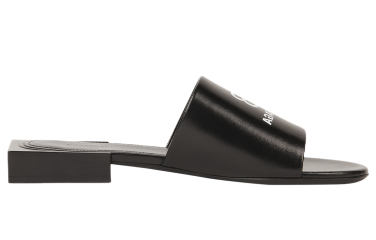 Order (W) Balenciaga Box Schwarz ''Leichte Bequeme Fashion Pantolette'' 670441WAWNA1006
