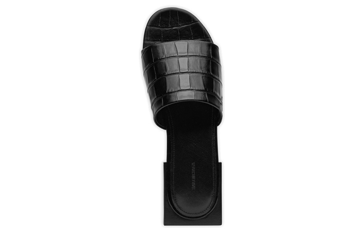 Order (W) Balenciaga Box Leren Slides ''Zwarte Mode'' 653796WBB731090