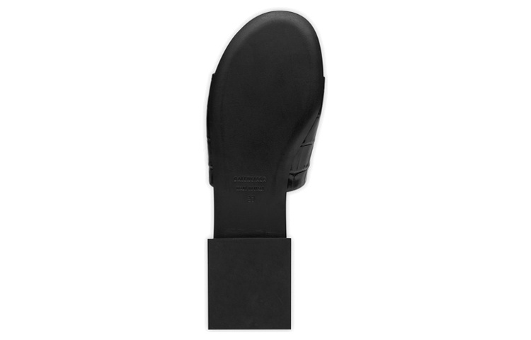 Purchase (W) Balenciaga Box Leren Slides ''Zwarte Mode'' 653796WBB731090