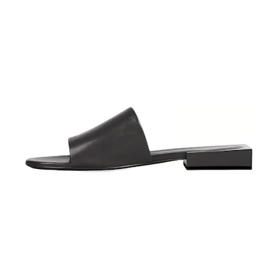 (W) Balenciaga Box Mule Sandal Black
