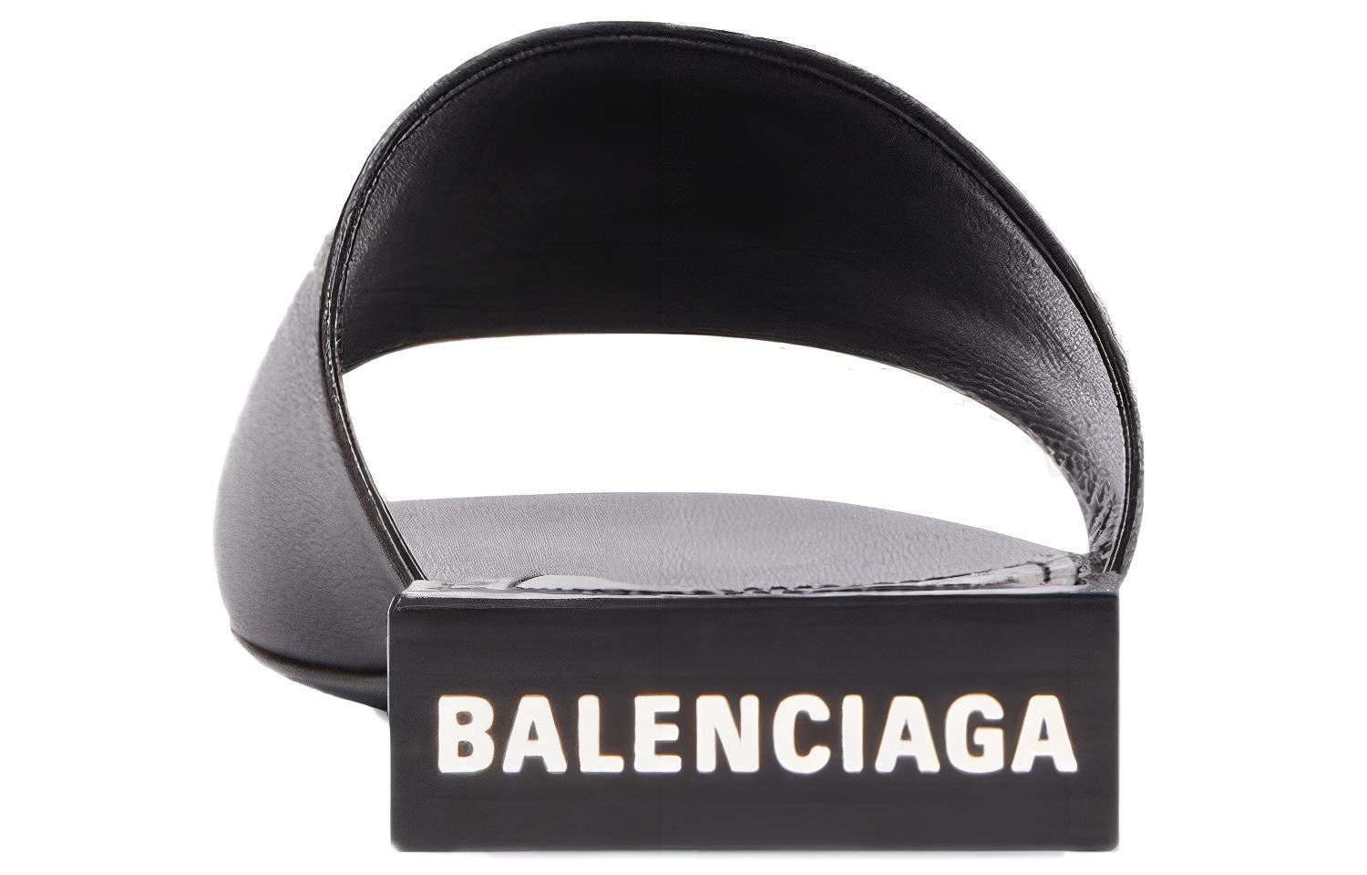 Purchase (W) Sandalia Balenciaga Box Mule Negra 653796WA8FF1090