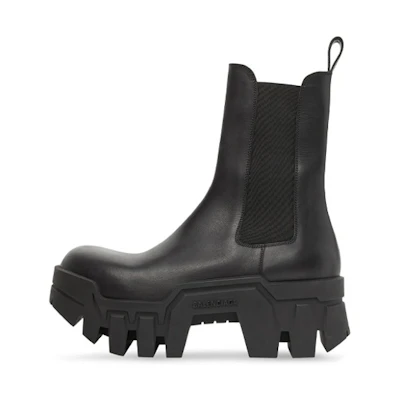 (W) Balenciaga Bulldozer Chelsea Boot 'Black Calfskin'