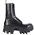 (W) Balenciaga Bulldozer But Lace-Up 'Hitam' 671554-WBCQ0-1000