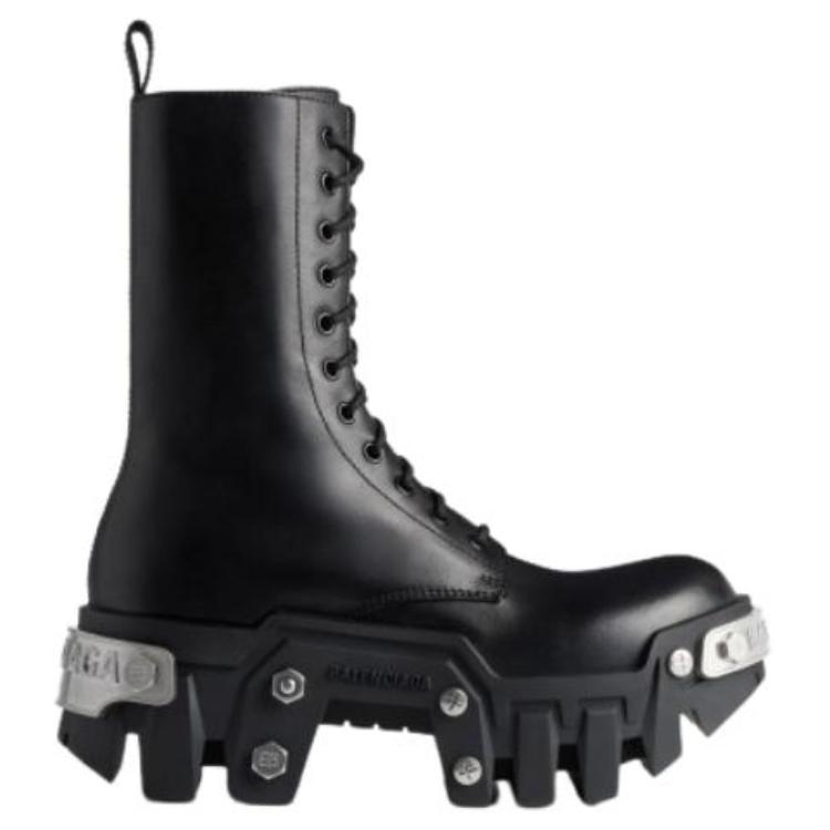 Order (W) 발렌시아가 불도저 레이스업 부츠 블랙 671554WBCQ11081