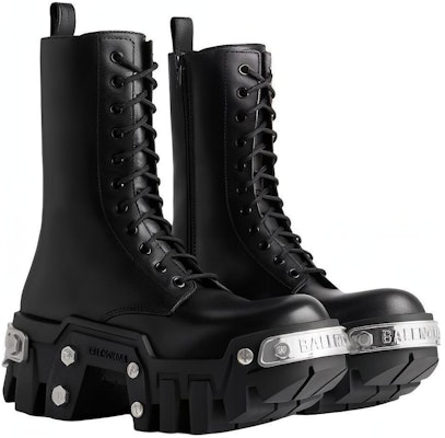 (W) 발렌시아가 불도저 레이스업 부츠 블랙 671554WBCQ11081 Lookbook (W) 발렌시아가 불도저 레이스업 부츠 블랙 671554WBCQ11081