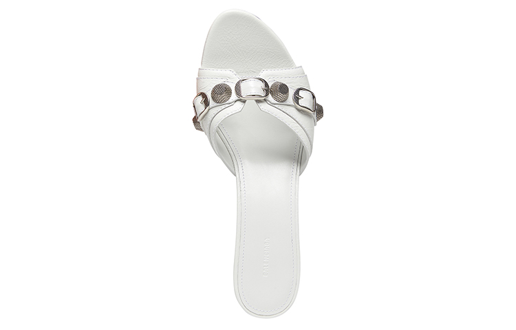 Shop (Women) Balenciaga Cagole 70 Sandal 'White Leather' 694347WAD4E9081