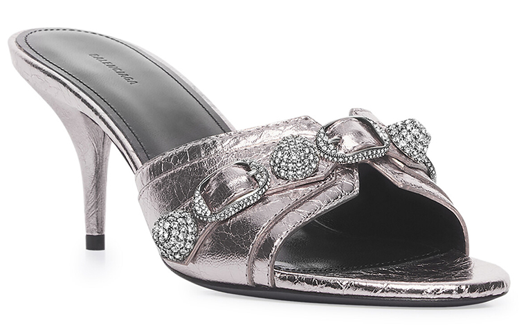 Order (Women) Balenciaga Cagole 70 Sandals 'Silver' 694347WBDK28081