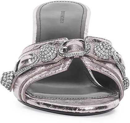 (Women) Balenciaga Cagole 70 Sandals 'Silver' 694347WBDK28081 Lookbook (Women) Balenciaga Cagole 70 Sandals 'Silver' 694347WBDK28081
