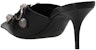 (W) Balenciaga Cagole 80mm Mules 'Hitam' 714253WAD4E1081