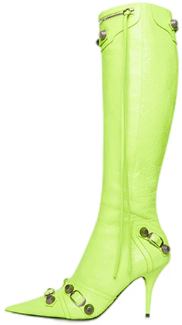 balenciaga-cagole-90mm-boot-neon-yellow-wmns