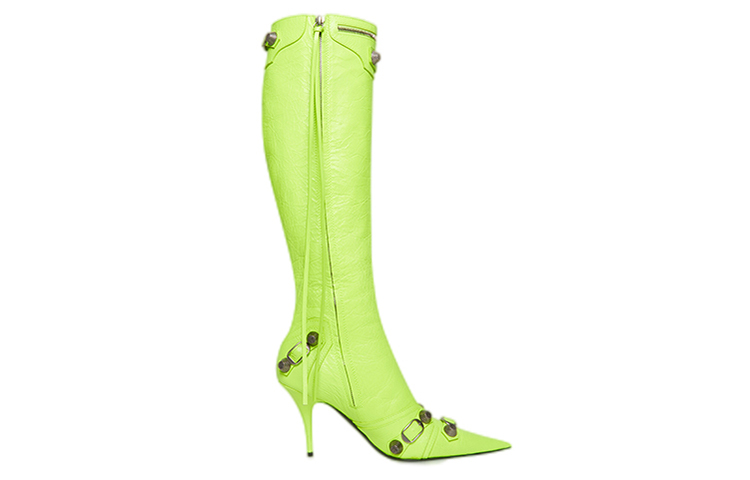 Order (W) Balenciaga Cagole 90mm Laars ''Neon Geel'' 694395-WAD4E-7381
