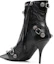 Lookbook (W) Botines Balenciaga Cagole 90mm 'Negro Arena de Piel de Cordero' 694379WAD4E1081