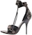 (W) Balenciaga Cagole 'Sandal Kulit Bergesper Berstud Hitam' 743057WAD4E1081