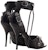 (W) Balenciaga Cagole 'Sandal Kulit Bergesper Berstud Hitam' 743057WAD4E1081