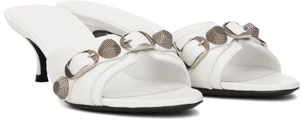 (W) Balenciaga Cagole ''Witte Geitenleren Hoge Hakken Sandalen'' 694350WAD4E9081 Lookbook (W) Balenciaga Cagole ''Witte Geitenleren Hoge Hakken Sandalen'' 694350WAD4E9081