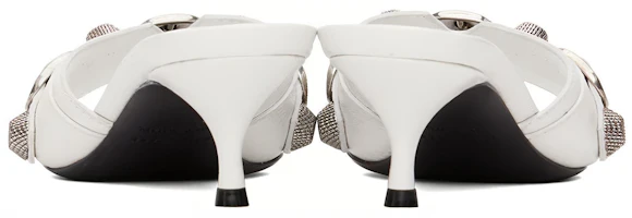Shop (Women) Balenciaga Cagole 'White Goat Leather High-Heel Sandal' 694350WAD4E9081