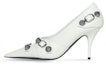Buy (W) Balenciaga Cagole 'Kasut Tumit Tinggi Stud Putih Tirus' 714252WAD4E9081