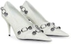 Order (W) Balenciaga Cagole 'Kasut Tumit Tinggi Stud Putih Tirus' 714252WAD4E9081