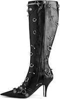 (Women) Balenciaga Cagole Ankle Boot 'Black Leather Pointed Toe' 763224WAD4P1081 (Women) Balenciaga Cagole Ankle Boot 'Black Leather Pointed Toe' 763224WAD4P1081