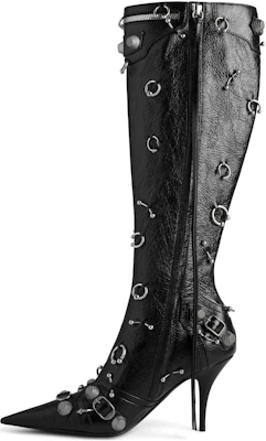 (W) Balenciaga Cagole Stiefelette ''Schwarz Leder Spitz Zehen'' 763224WAD4P1081 Buy (W) Balenciaga Cagole Stiefelette ''Schwarz Leder Spitz Zehen'' 763224WAD4P1081
