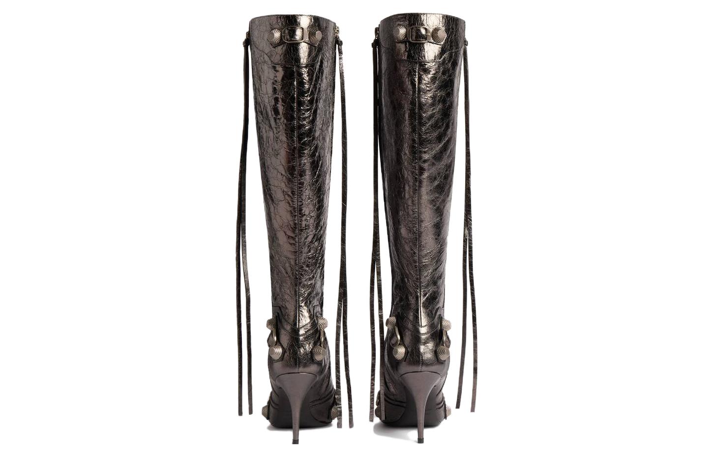 Lookbook (W) Balenciaga Cagole Ankle Boot 'Perak Abu-Abu' 694395WBDK38110