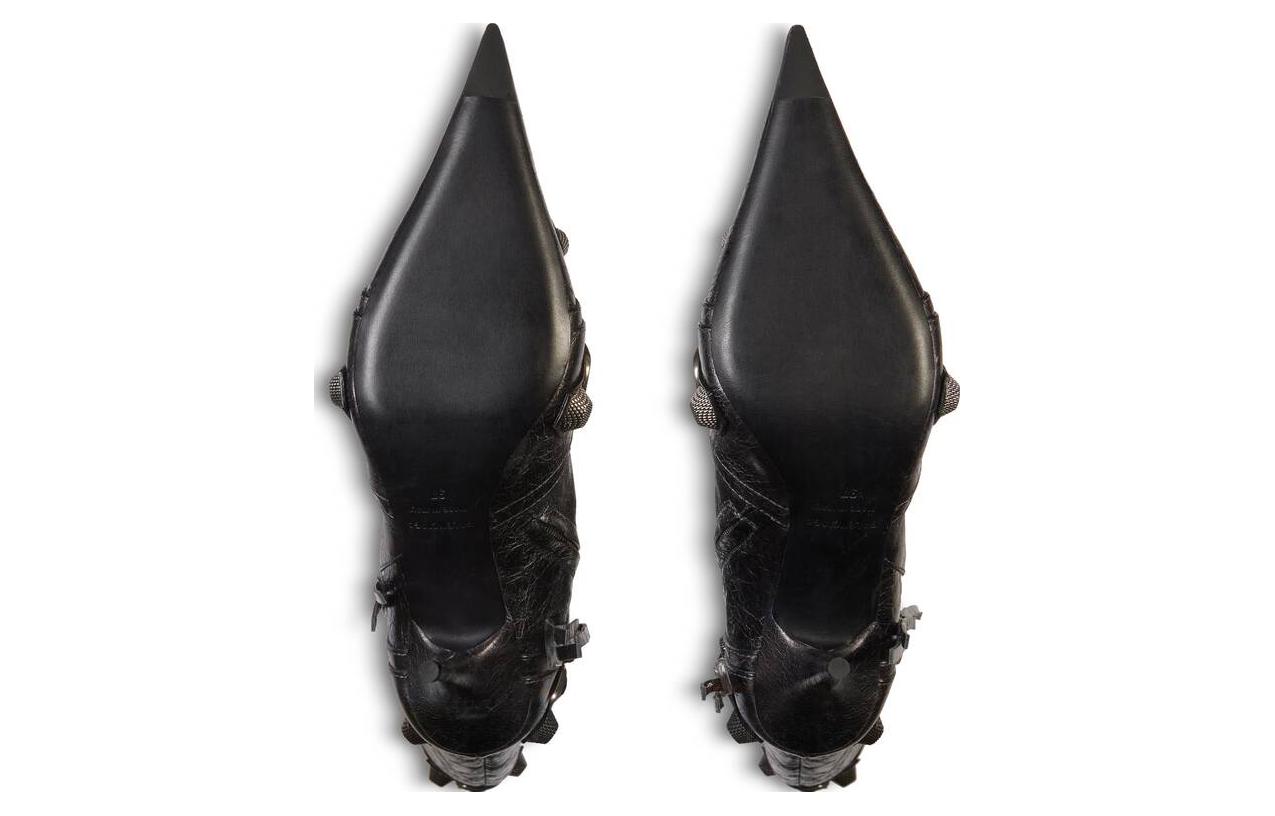 Shop (W) Balenciaga Cagole Ankle Boot 'Perak Abu-Abu' 694395WBDK38110