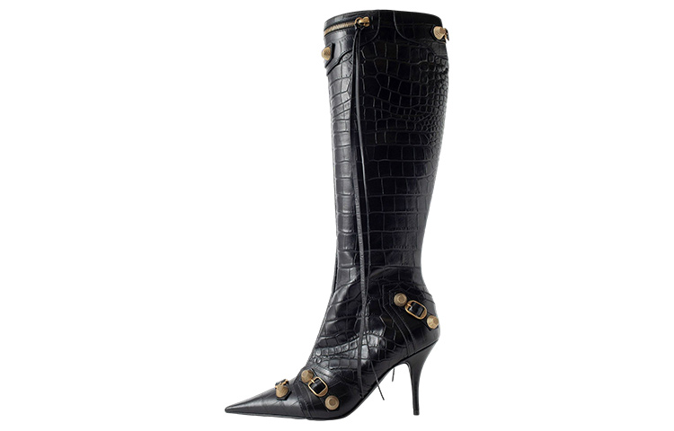 (Women) Balenciaga Cagole Boot 'Black Zip' 734200WBED11000