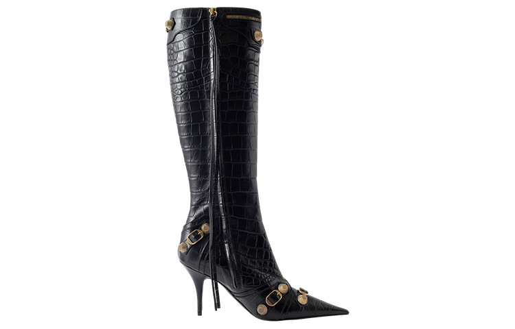 Order (W) Balenciaga Cagole Boot 'Black Zip' - But Cagole Hitam dengan Zip 734200WBED11000