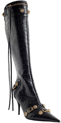 (Women) Balenciaga Cagole Boot 'Black Zip' 734200WBED11000 Lookbook (Women) Balenciaga Cagole Boot 'Black Zip' 734200WBED11000