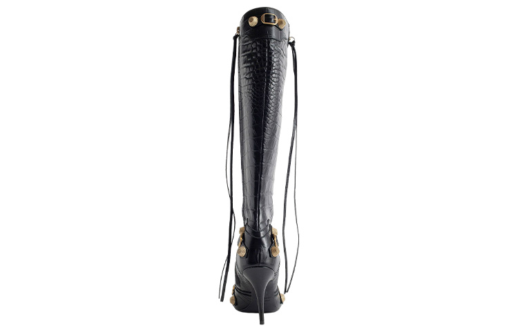 Shop (W) Bota Balenciaga Cagole 'Black Zip' Negra Cremallera 734200WBED11000