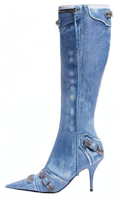 (W) 발렌시아가 카골 부츠 '블루 레더' (Balenciaga Cagole Boots 'Blue Leather') 771231WBMA24090 Order (W) 발렌시아가 카골 부츠 '블루 레더' (Balenciaga Cagole Boots 'Blue Leather') 771231WBMA24090