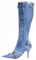 Order (W) 발렌시아가 카골 부츠 '블루 레더' (Balenciaga Cagole Boots 'Blue Leather') 771231WBMA24090