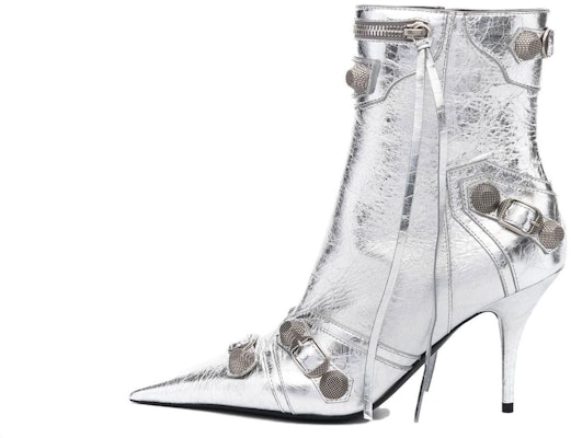 (Women) Balenciaga Cagole Boot 'Metallic Silver' 694379WBDK38018 Buy (Women) Balenciaga Cagole Boot 'Metallic Silver' 694379WBDK38018
