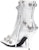 (W) Balenciaga Cagole Boot 'Perak Metalik' 694379WBDK38018