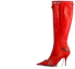 Buy (W) Bota Balenciaga Cagole 'Cuero Rojo Punta Afilada' 694395WAD4E6081