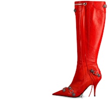 (Women) Balenciaga Cagole Boot 'Red Leather Pointed-Toe' 694395WAD4E6081 (Women) Balenciaga Cagole Boot 'Red Leather Pointed-Toe' 694395WAD4E6081