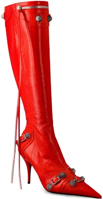 (Women) Balenciaga Cagole Boot 'Red Leather Pointed-Toe' 694395WAD4E6081 Lookbook (Women) Balenciaga Cagole Boot 'Red Leather Pointed-Toe' 694395WAD4E6081