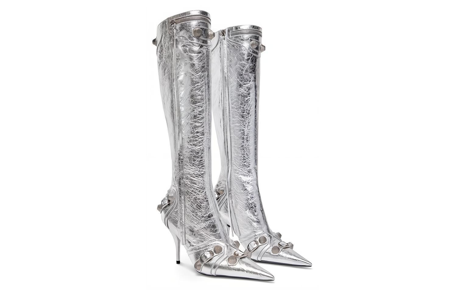 Order (W) Bota Balenciaga Cagole 'Tachuelas Plateadas' 694395WBDK38018