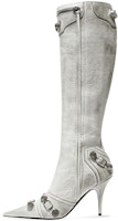 (Women) Balenciaga Cagole Boot 'White Leather Zip' 694395WAD4H9001 (Women) Balenciaga Cagole Boot 'White Leather Zip' 694395WAD4H9001
