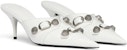 (W) Balenciaga Cagole Heeled Mules 'Kulit Kambing Putih' 714253WAD4E9081