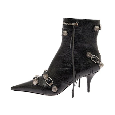 (W) Balenciaga Cagole M70 Ankle Boots 'Black'