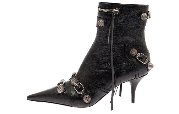 (Women) Balenciaga Cagole M70 Ankle Boots 'Black' 694390WAD4E1081