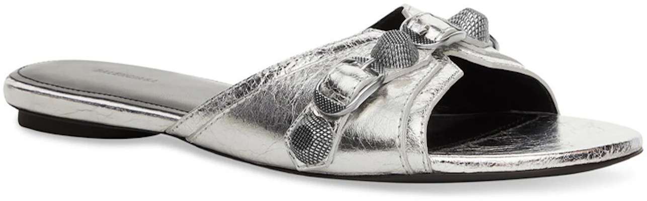 (W) Balenciaga Cagole Sandalias Metálicas 'Plata Negra' 694342WBDK38018 Order (W) Balenciaga Cagole Sandalias Metálicas 'Plata Negra' 694342WBDK38018