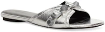 Order (W) Balenciaga Cagole Sandalias Metálicas 'Plata Negra' 694342WBDK38018