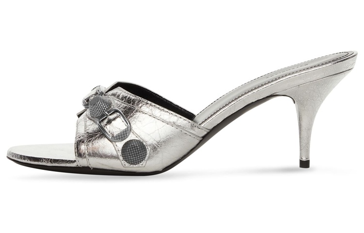 (Women) Balenciaga Cagole Sandals 'Metallic Silver' 694347WBDK38018