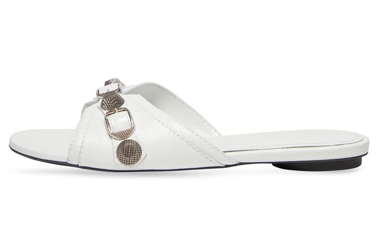 (Women) Balenciaga Cagole Sandals 'White Arena Lambskin' 694342WAD4E9081