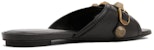 (W) Balenciaga Cagole Selipar 'Hitam' 694342WAD4F1080